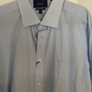 Men’s Blue Faconnable Dress shirt Classique - Sz 46 18 XL - NWT